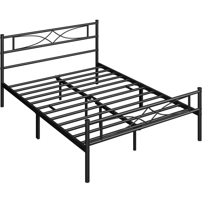 Lark Manor Anelis Metal Bed Frame Platform Bed Mattress Foundation with